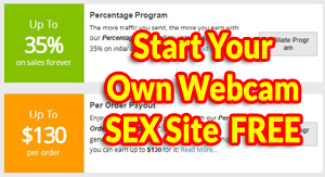 start your very own sex cam site and earn money for nothing